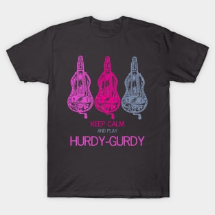 Hurdy-gurdy keep calm design T-Shirt